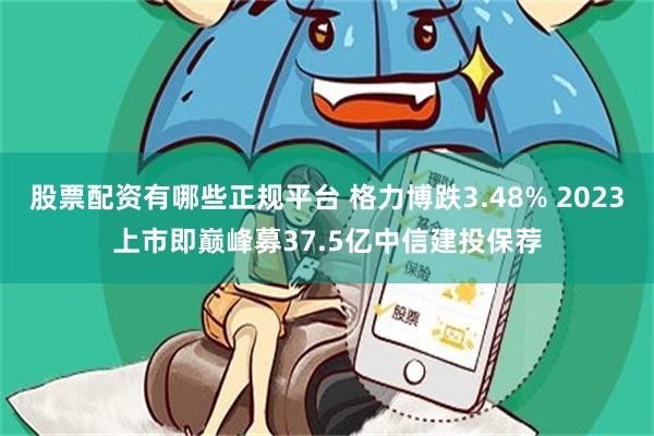 股票配资有哪些正规平台 格力博跌3.48% 2023上市即巅
