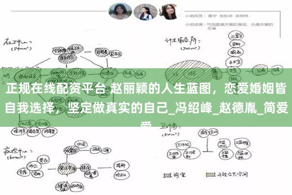 正规在线配资平台 赵丽颖的人生蓝图，恋爱婚姻皆自我选择，坚定