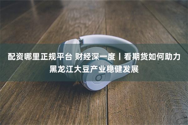 配资哪里正规平台 财经深一度丨看期货如何助力黑龙江大豆产业稳
